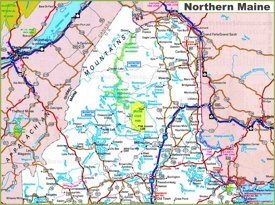 Map of Northern Maine