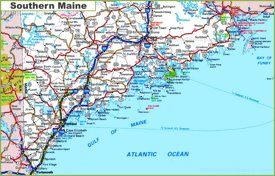 Map of Southern Maine