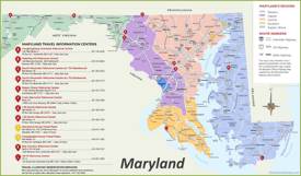 Maryland Tourist Map