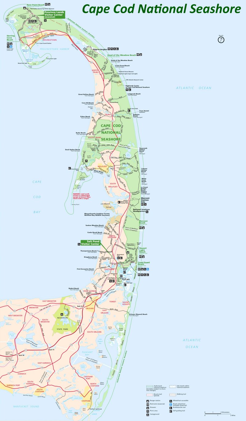 Cape Cod National Seashore Map