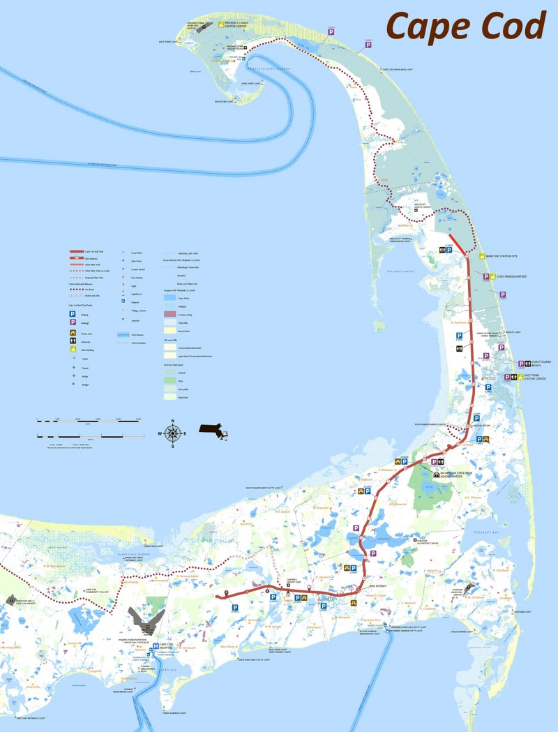 Cape Cod Tourist Map