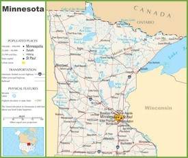 Minnesota highway map
