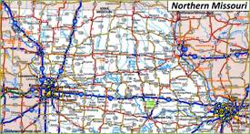 Map of Northern Missouri