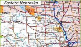 Map of Eastern Nebraska
