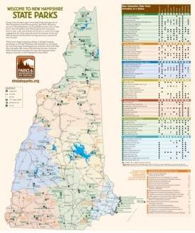 New Hampshire state parks map