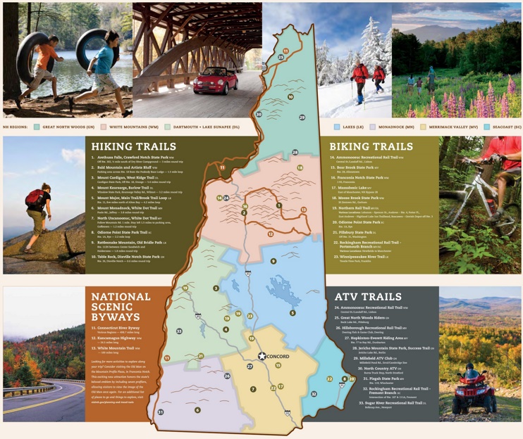 New Hampshire trails map