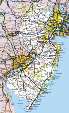 New Jersey State Map USA Maps of New Jersey NJ 