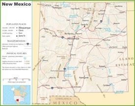New Mexico highway map