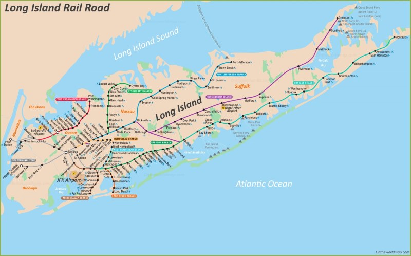 Long Island Rail Road Map