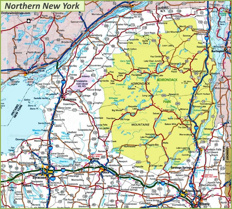 Map Of Northern New York Max 