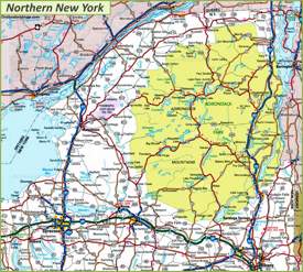 Map of Northern New York