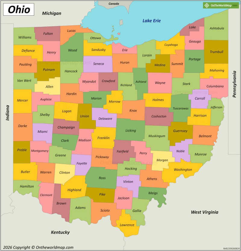 Ohio County Map
