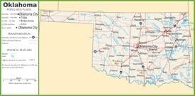 Oklahoma highway map