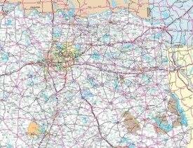Map of East Texas