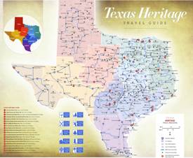 Texas State Historic Sites Map