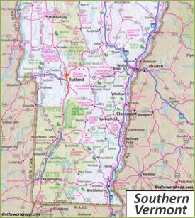 Vermont Southern map