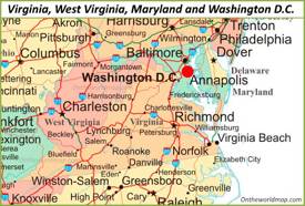 Maryland State Map | USA | Maps of Maryland (MD)