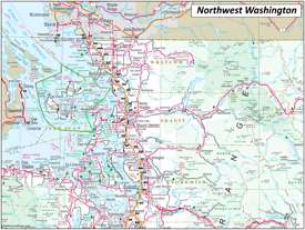 Map of Northwest Washington