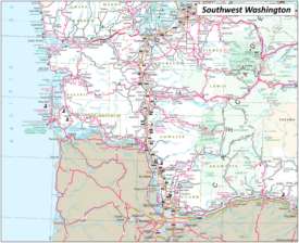Map of Southwest Washington