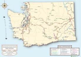 Washington railway map