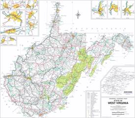 Large Detailed Map of West Virginia With Cities And Towns