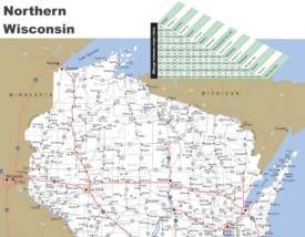 Map of Northern Wisconsin