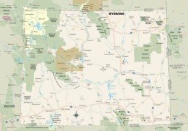 Wyoming parks map