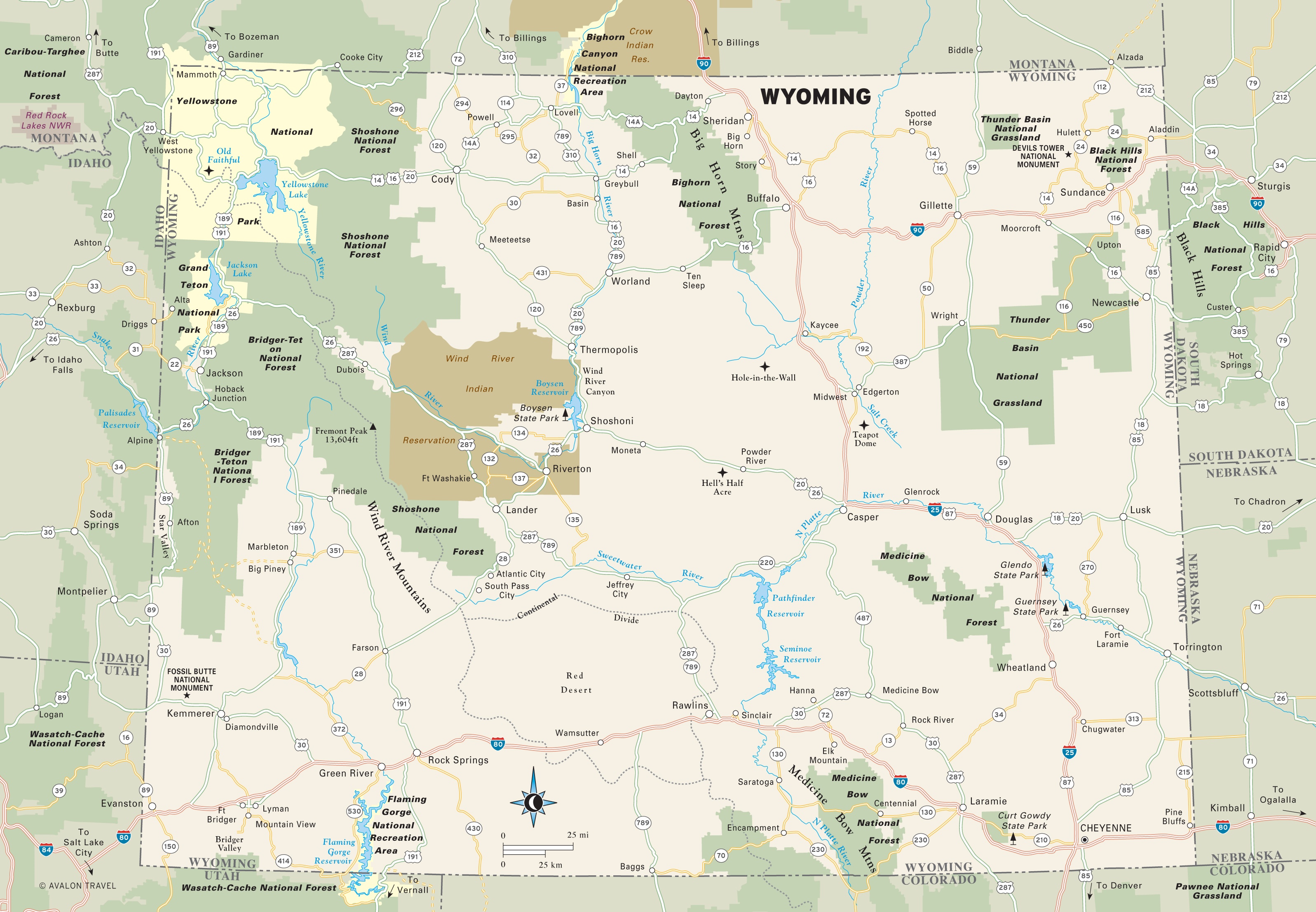 Wyoming In Map - London Top Attractions Map