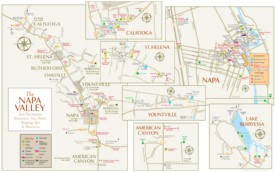 Napa Valley tourist map