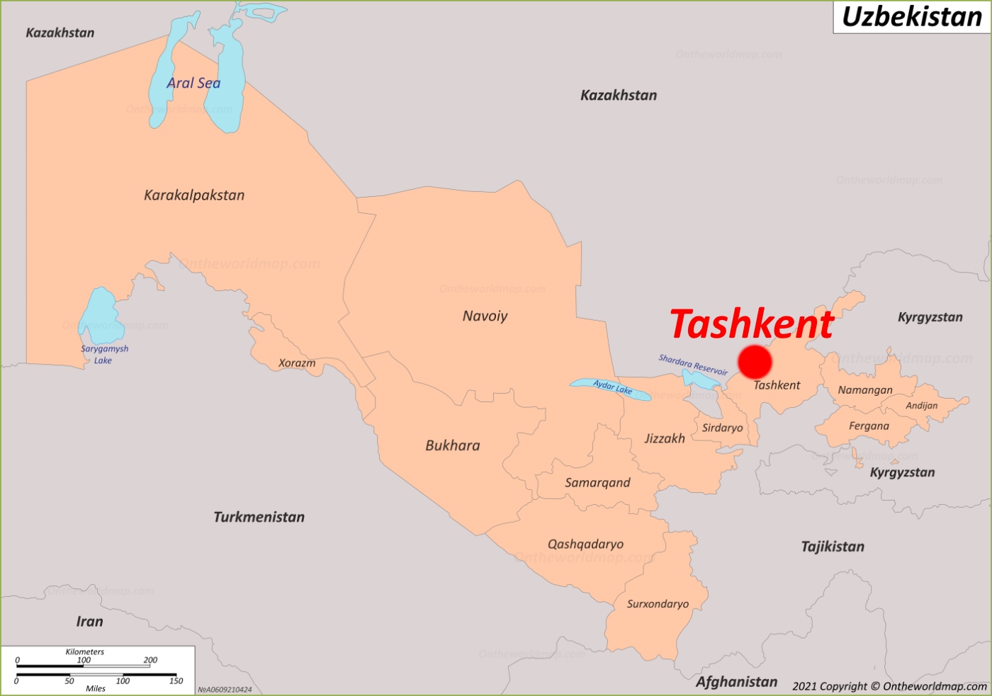 Tashkent Location Map