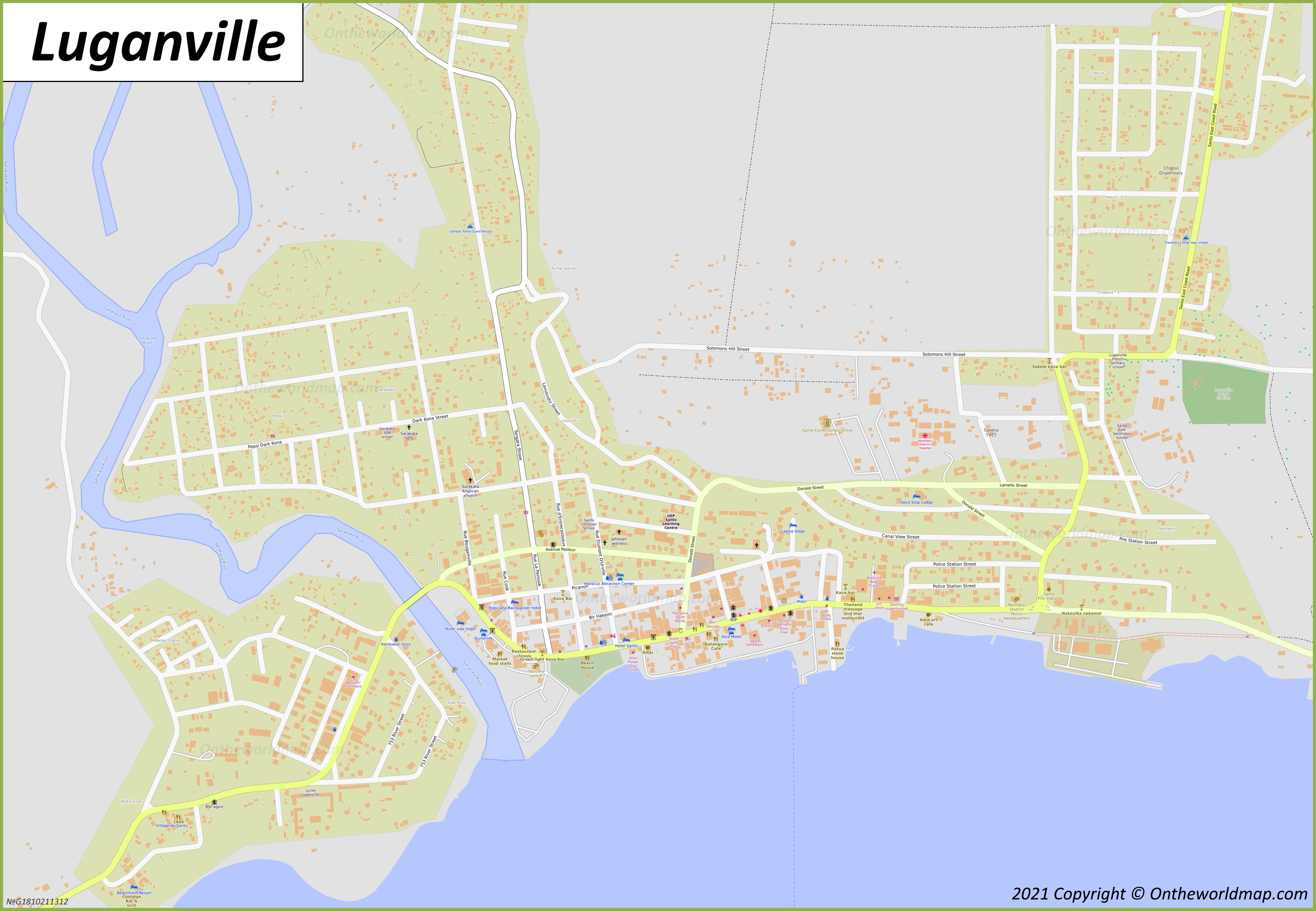Map of Luganville