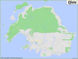 Detailed Map of Efate Island