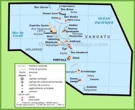 Large detailed map of Vanuatu