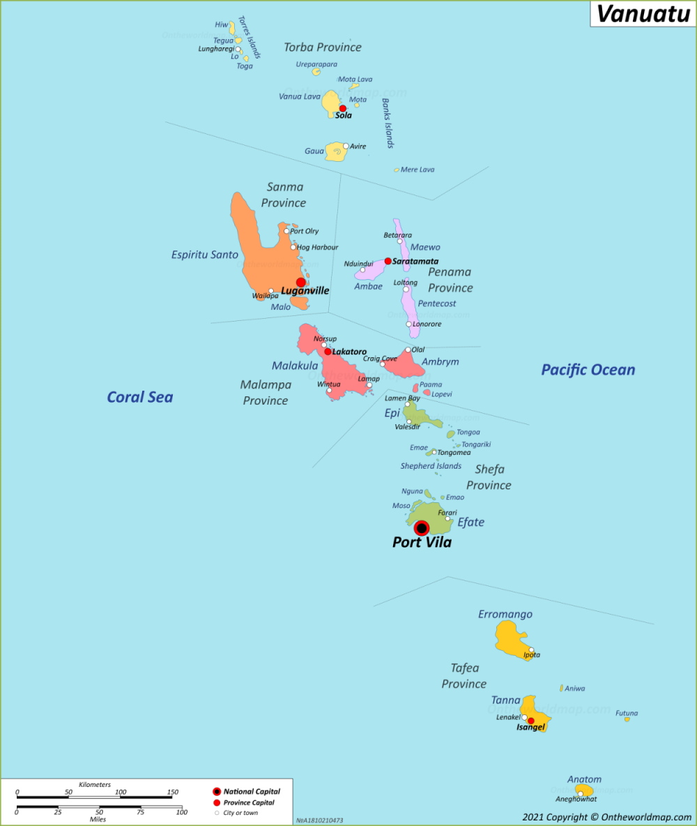 Vanuatu Map  Detailed Maps of Republic of Vanuatu