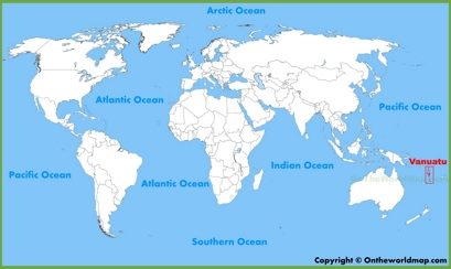 Vanuatu Location Map