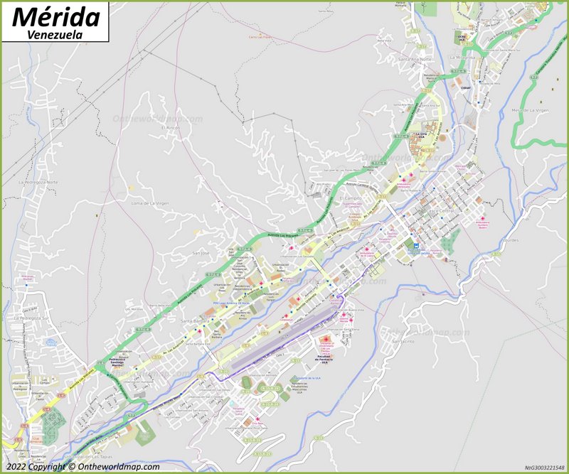 Map of Mérida