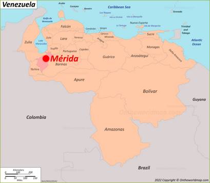 Mérida Location Map