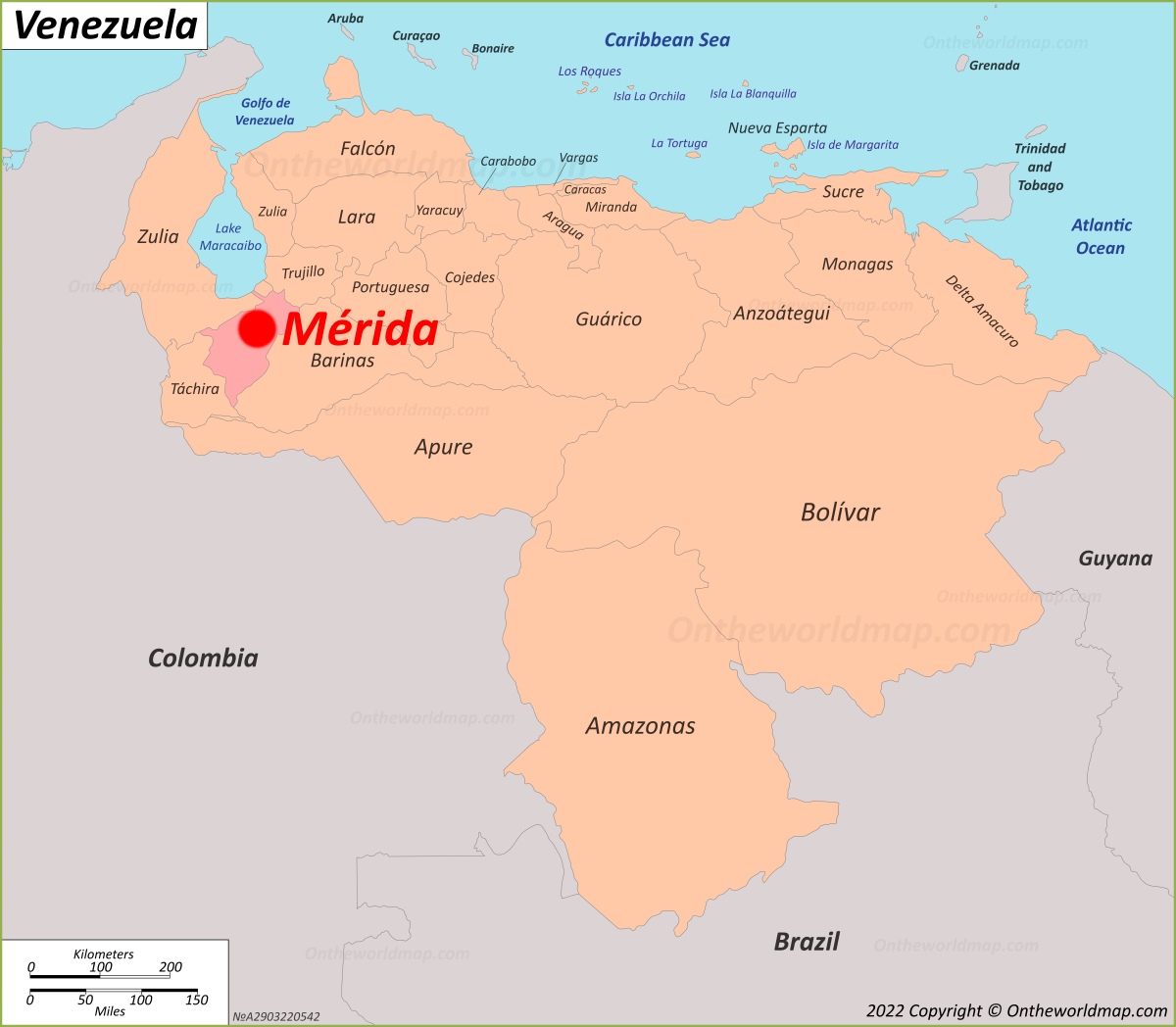 Mapa De M rida Venezuela Mapas Detallados De M rida