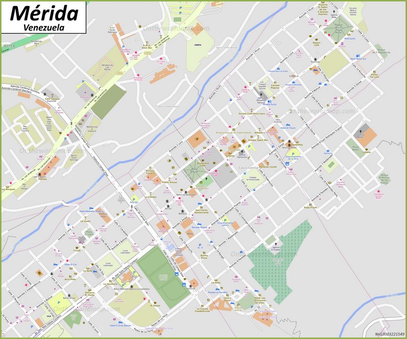 Mérida Old Town Map (Casco Central)