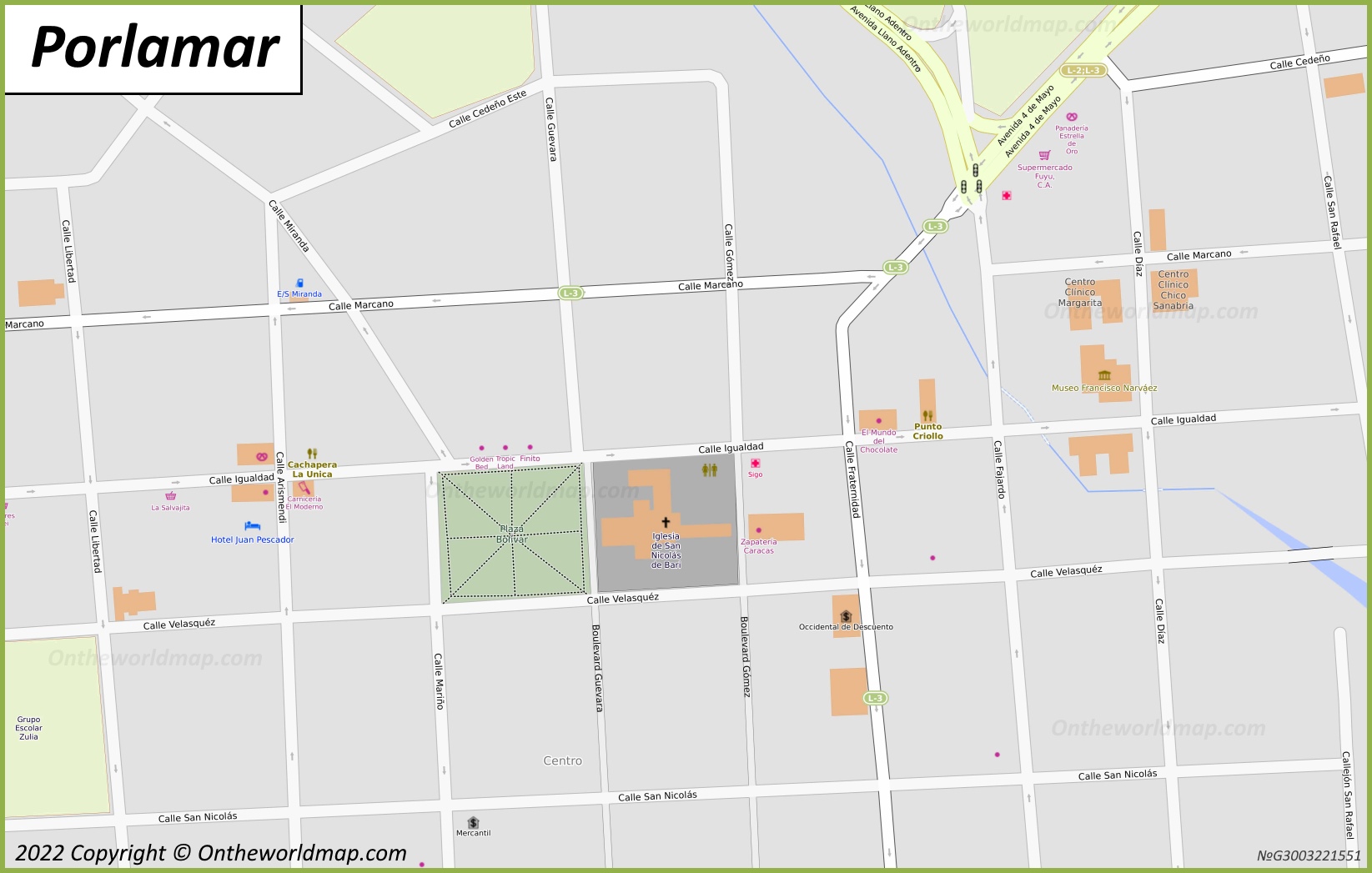 Porlamar City Centre Map