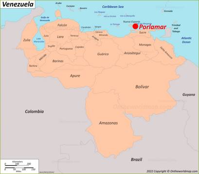 Porlamar Location Map