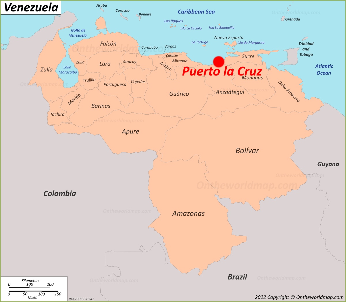lema armario Explícitamente Mapa de Puerto La Cruz | Venezuela | Mapas Detallados de Puerto de la Santa  Cruz