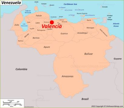 Valencia Location Map