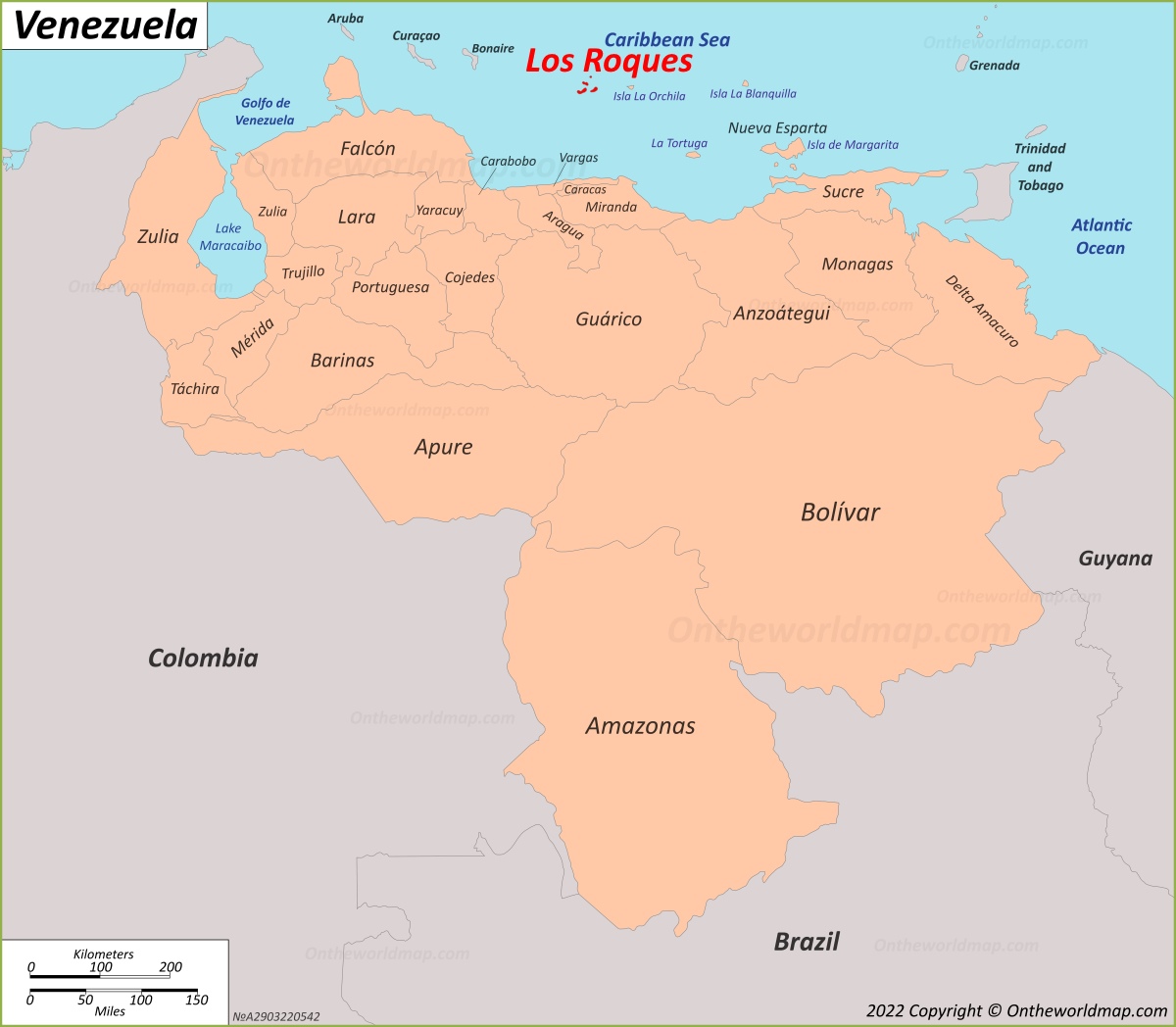 Los Roques Venezuela Mapa