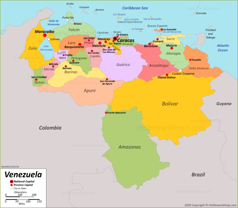 Venezuela Map | Detailed Maps of Venezuela