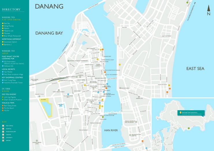 Da Nang tourist map