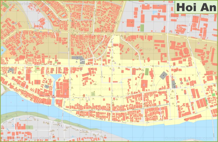 Hoi An city center map
