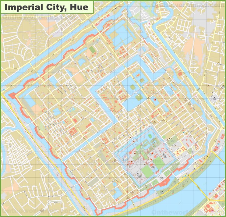 Hue Imperial City Map