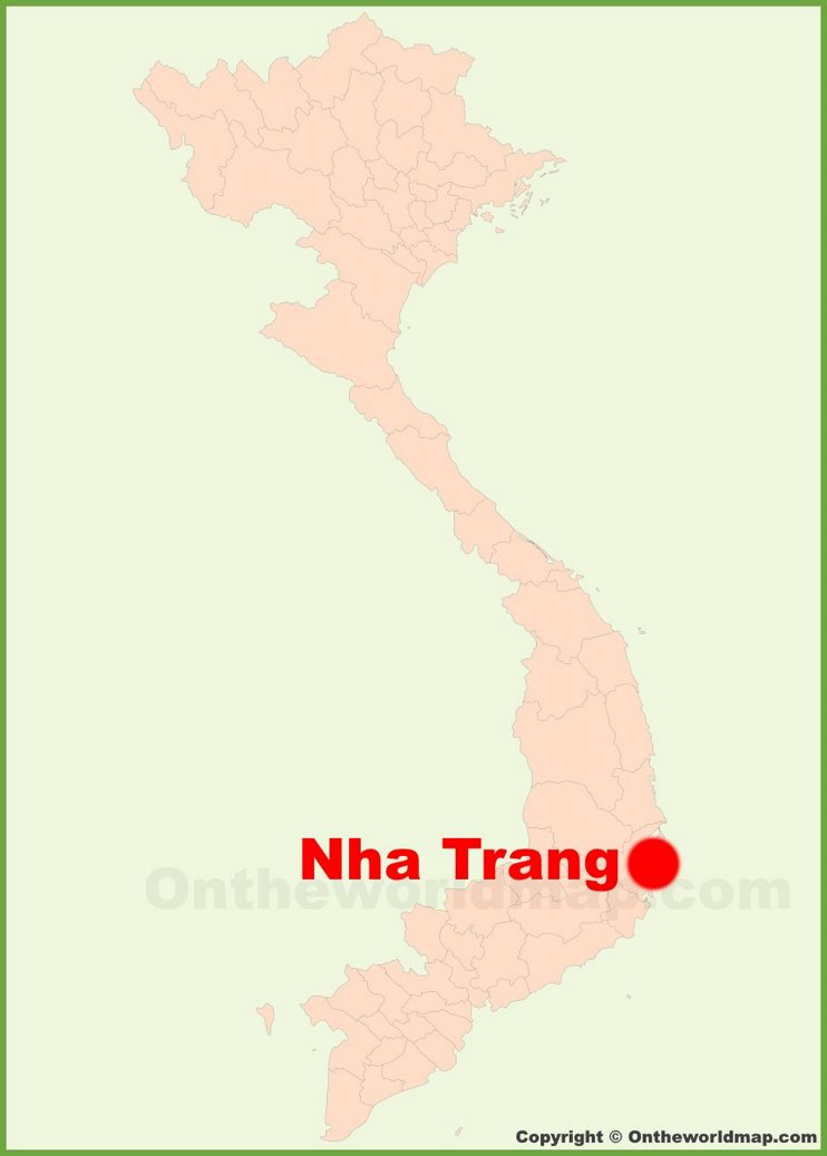 Nha Trang location on the Vietnam Map