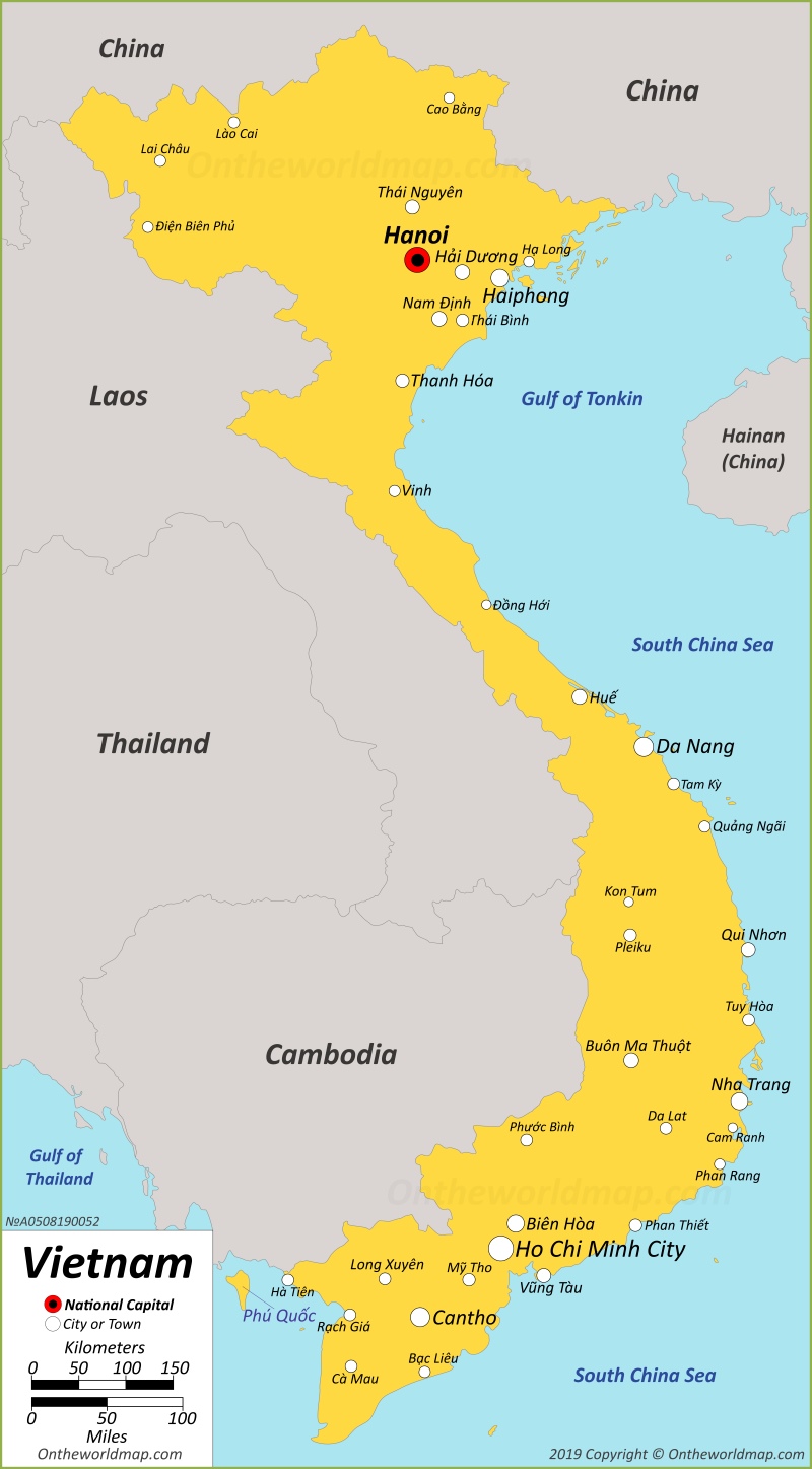 Vietnam Map  HD Political Map of Vietnam to Free Download